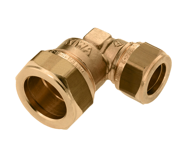 BONFIX Knel messing verloopknie 12 x 10 mm