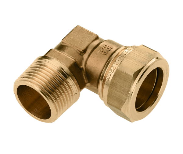 BONFIX Messing & messing vertinde knelfittingen 3⁄8 x 12