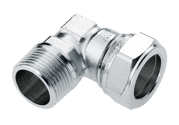 BONFIX Messing & messing vertinde knelfittingen 3⁄8 x 15