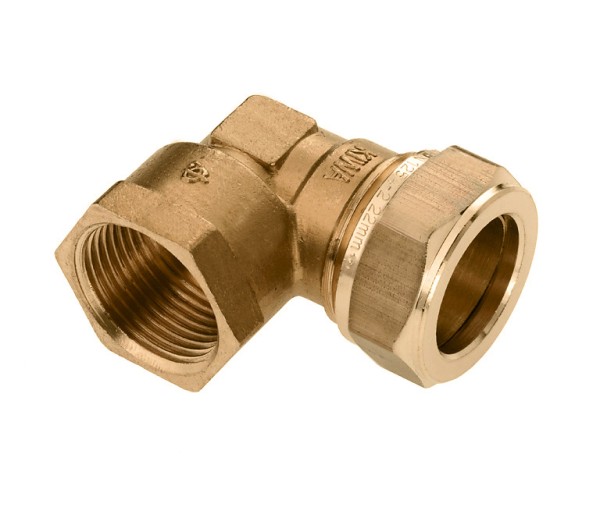 Messing & messing vertinde knelfittingen