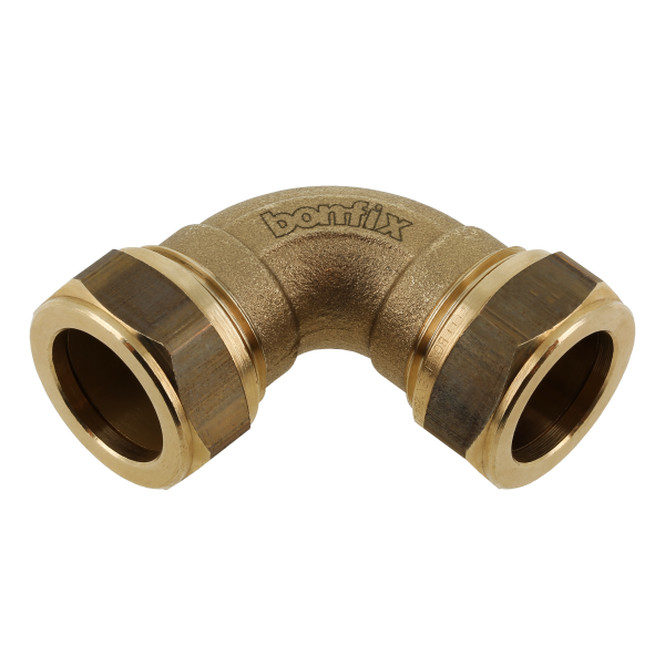 BONFIX Knel messing bocht 90° 15 x 15 mm