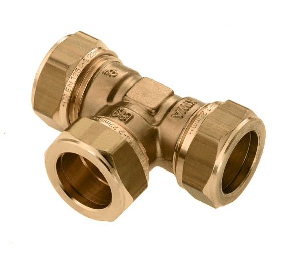 Messing & messing vertinde knelfittingen