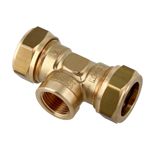BONFIX Messing & messing vertinde knelfittingen 22 x 3⁄4 x 22