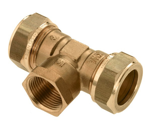 Messing & messing vertinde knelfittingen