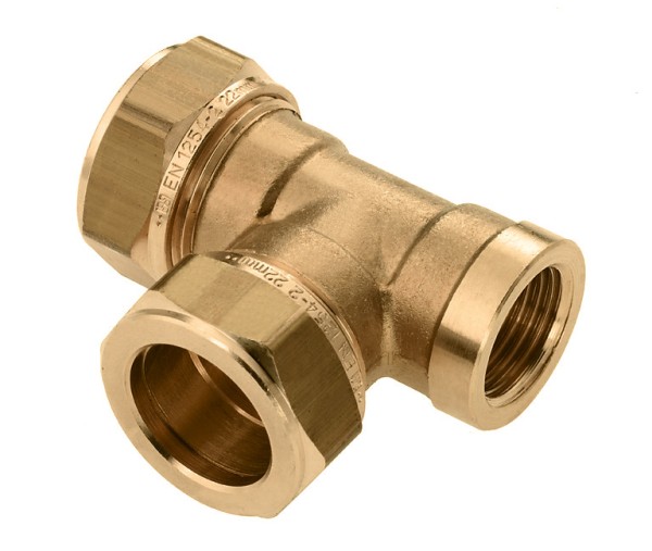 Messing & messing vertinde knelfittingen