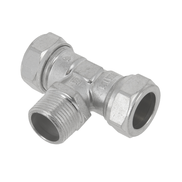 Messing & messing vertinde knelfittingen