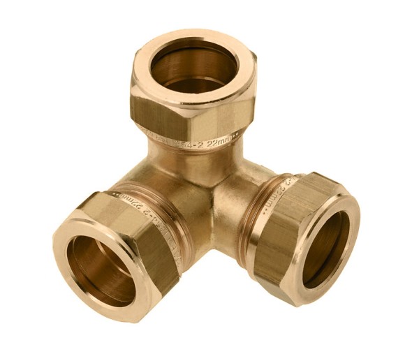 Messing & messing vertinde knelfittingen