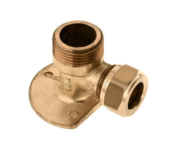 Messing & messing vertinde knelfittingen