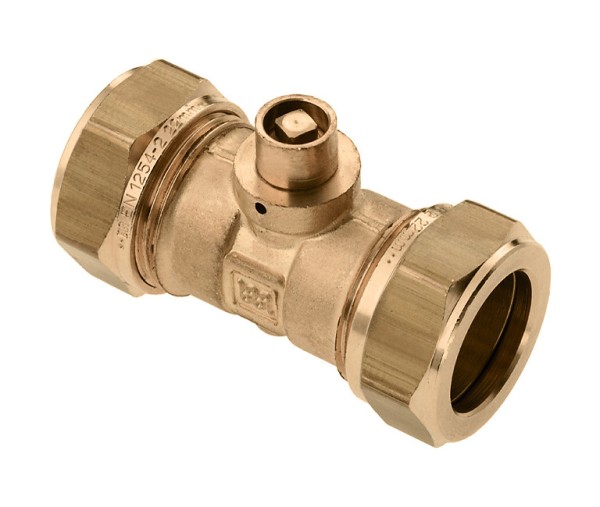 Messing & messing vertinde knelfittingen