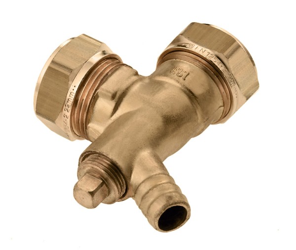 Messing & messing vertinde knelfittingen