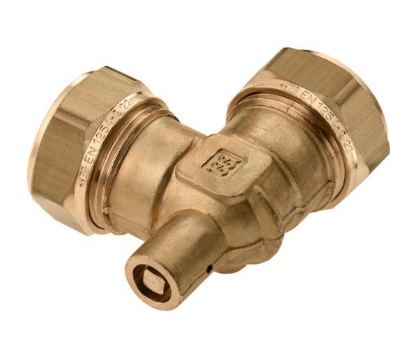 Messing & messing vertinde knelfittingen