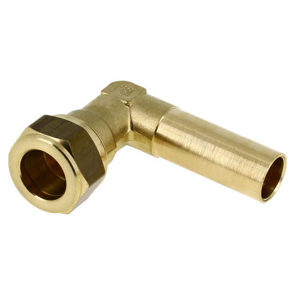 BONFIX Knel messing inschuifkniekoppeling 15 x 15 mm