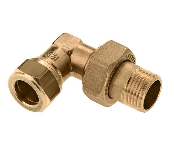 Messing & messing vertinde knelfittingen