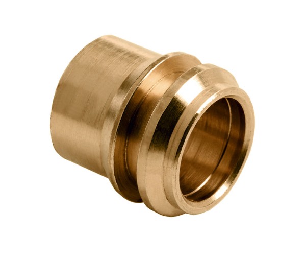 Messing & messing vertinde knelfittingen