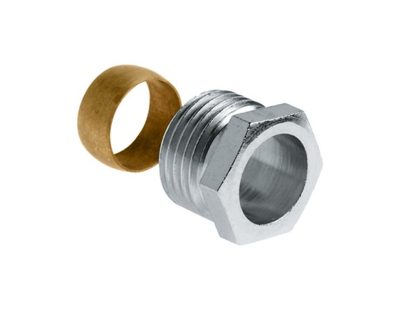 Messing & messing vertinde knelfittingen