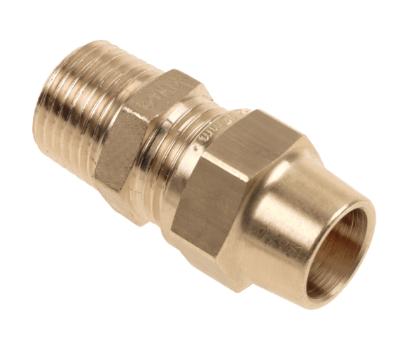 BONFIX BELGAS knel messing puntstuk 1/2" bu.dr. x 18 mm