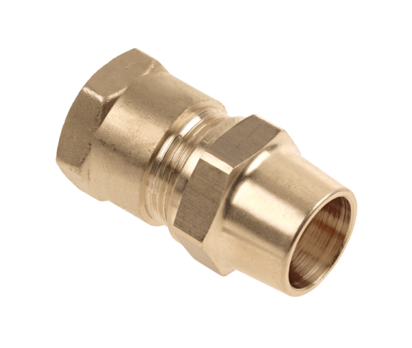 BONFIX BELGAS knel messing schroefbus 1/2" bi.dr. x 12 mm