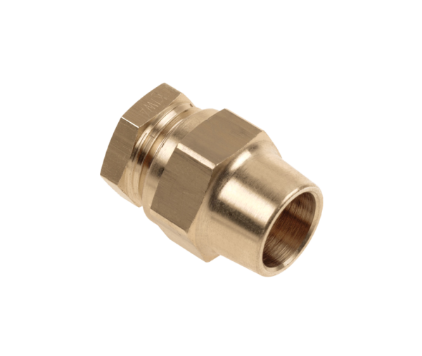 BONFIX BELGAS knel messing eindkoppeling 12 mm