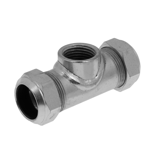 BONFIX Knel C-staal 110 T-stuk 22 x 1/2" bi.dr. x 22 mm