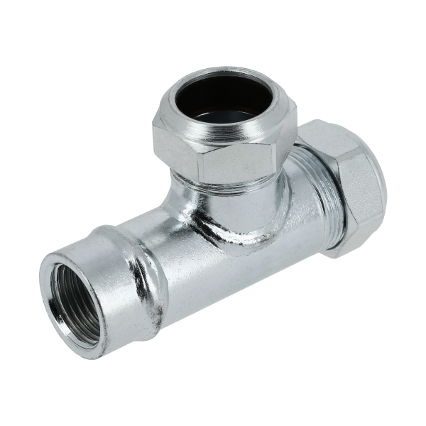 BONFIX Knel C-staal 112 T-stuk 28 x 28 x 1/2" bi.dr.