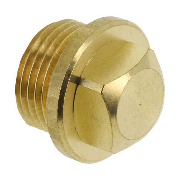 BONFIX Draad messing plug met vierkant 1/8" bu.dr.