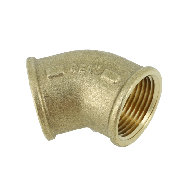 BONFIX Draad messing bocht 45° 1" binnendraad