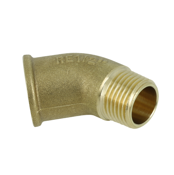 BONFIX Draad messing bocht 45° 1/2" bi.dr. x bu.dr.