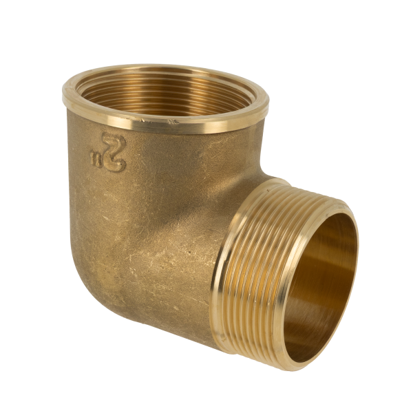 BONFIX Draad messing kniekoppeling 2" bi.dr. x 2" bu.dr.