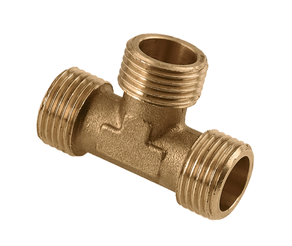 BONFIX Draad messing T-stuk 1/2" buitendraad