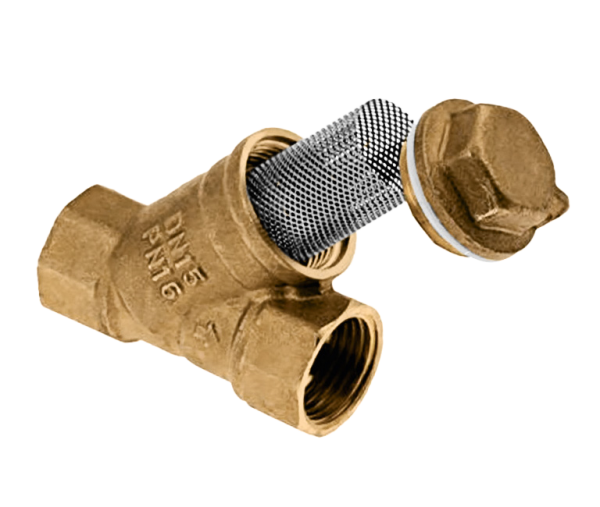 BONFIX Draad messing vuilvanger 1/2" bi.dr. x 1/2" bi.dr.