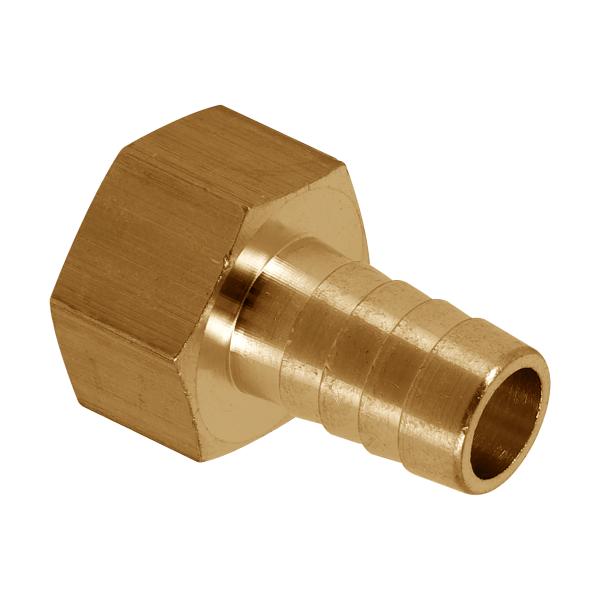 BONFIX Draad messing slangpilaar 3/8" binnendraad x 12 mm