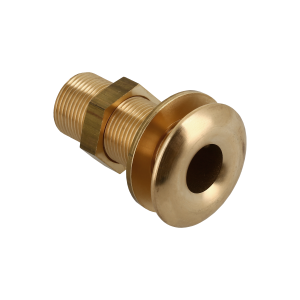 BONFIX Huiddoorvoer bol messing incl. moer en ring 1"