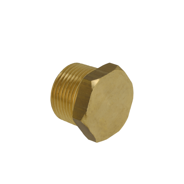 BONFIX Draad messing plug met zeskant 3/4" bu.dr. conisch