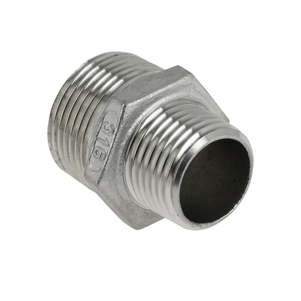 BONFIX RVS Verloopnippel 1 1/2" bu.dr. x 1 1/4" bu.dr.