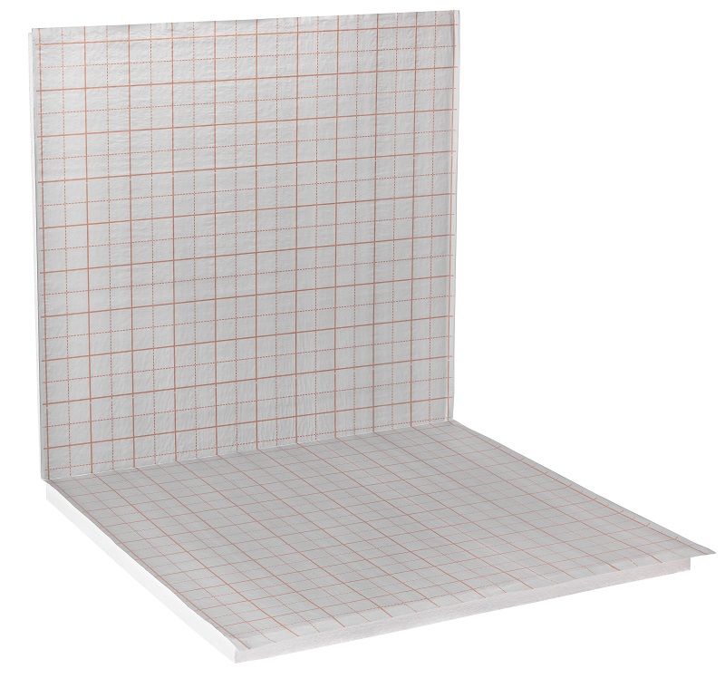 Tackerplaat met rasterfolie 20 mm EPS isolatie 10 m² per pak