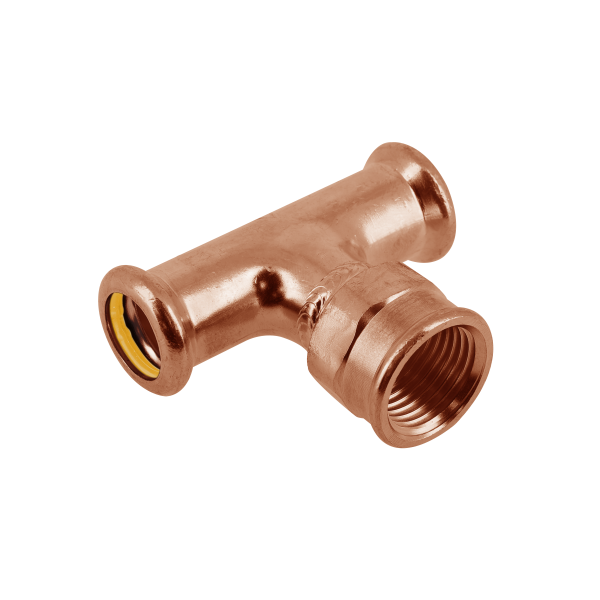 BONFIX M-press RK-gas T-koppeling 22 x 1/2" bi.dr. x 22 mm