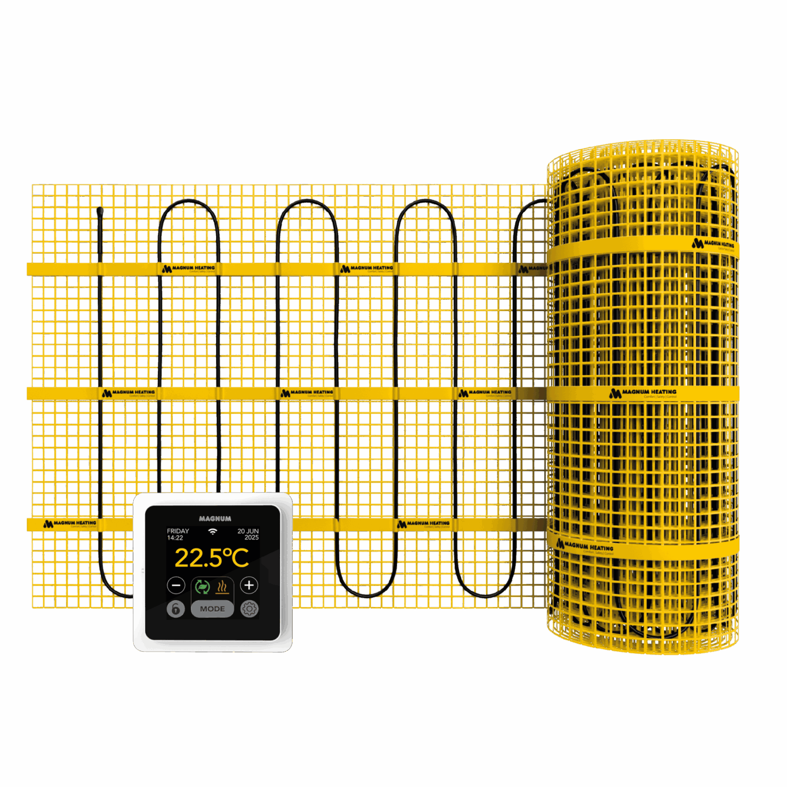 MAGNUM Elektrische Vloerverwarming Mat Set wit (6,0 m²)