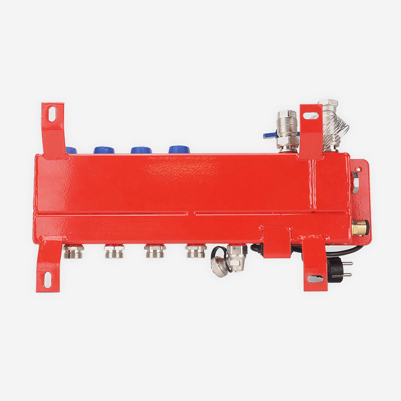 Stalen Front Verdeler achterzijde vloerverwarmingshop