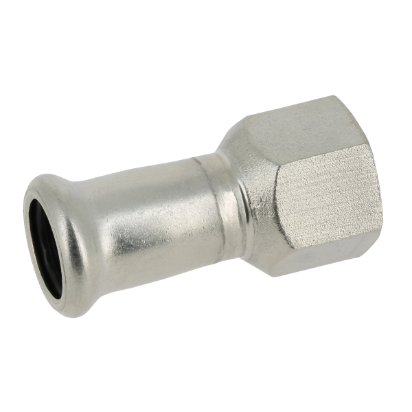 BONFIX M-press RVS-water schroefbus 1 1/2" bi.dr. x 42 mm