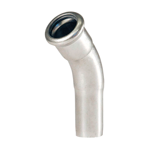 BONFIX M-press RVS-water insteekbocht 45° 76,1 x Ø76,1 mm