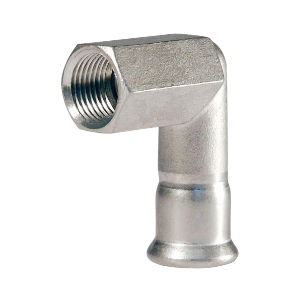 BONFIX M-press RVS-water kniekoppeling 1/2" bi.dr. x 18 mm