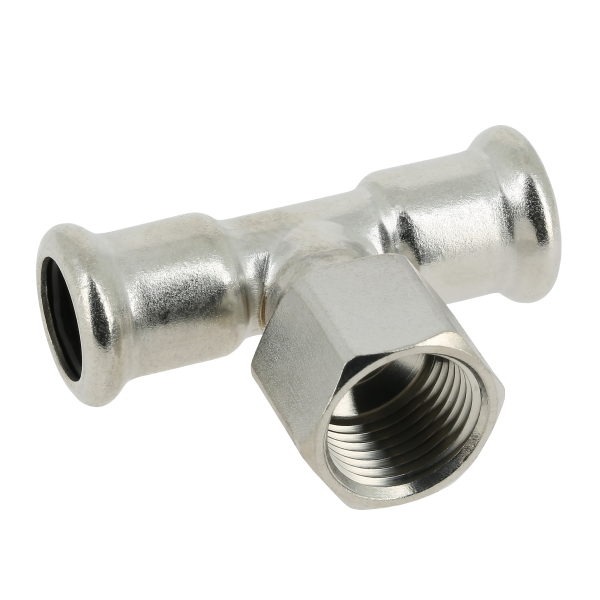 BONFIX M-press RVS-water T-stuk 54 x 2" bi.dr. x 54 mm