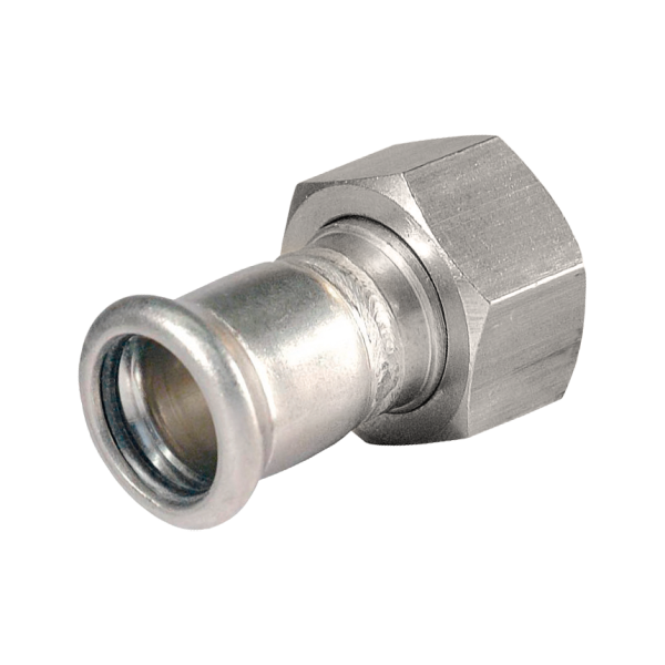 BONFIX M-press RVS-water 2-del 1 1/4" bi. x 28 mm RVS wartel