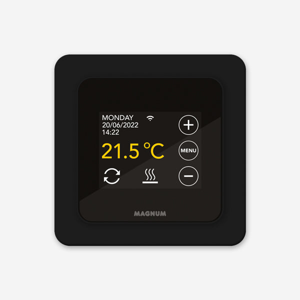 MAGNUM Remote Control Slimme WiFi thermostaat - Grafietzwart (incl. vloersensor)