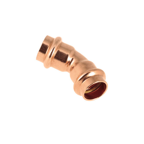 BONFIX V-press aquagas bocht 45° 35 x 35 mm