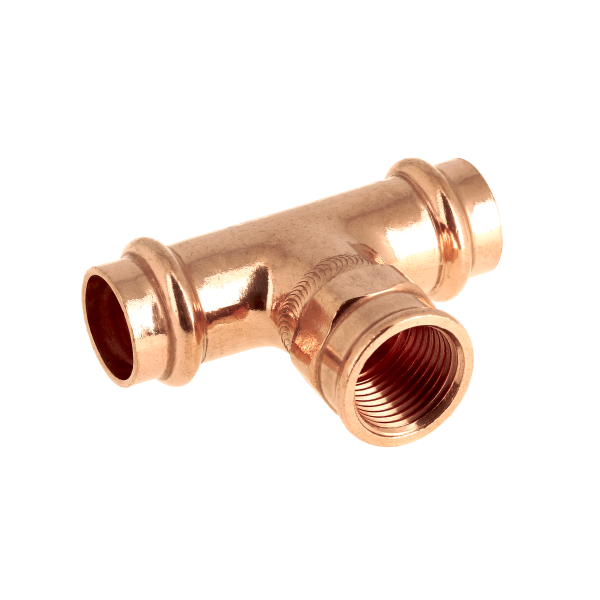 BONFIX Pressfittingen roodkoper AQUAGAS voor België 15 x 1⁄2" x 15