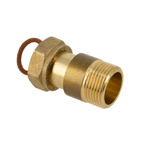 BONFIX Draad messing 2-del kopp. 3/4" bi.dr. x 3/4" bui.dr.