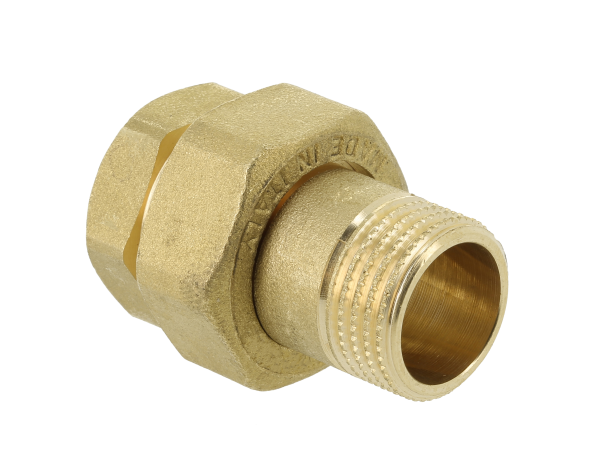 BONFIX Draad messing 3-del. kopp. 3/8" bi. x kopp. 3/8" bu.