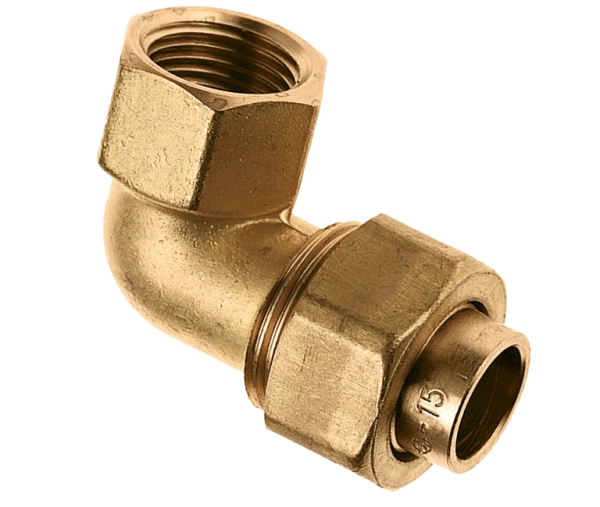 BONFIX Soldeer messing 3-del. kniekop. 3/4" bi. x kop. 22 mm