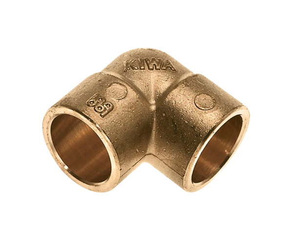 BONFIX Soldeer messing kniekoppeling 22 x 22 mm